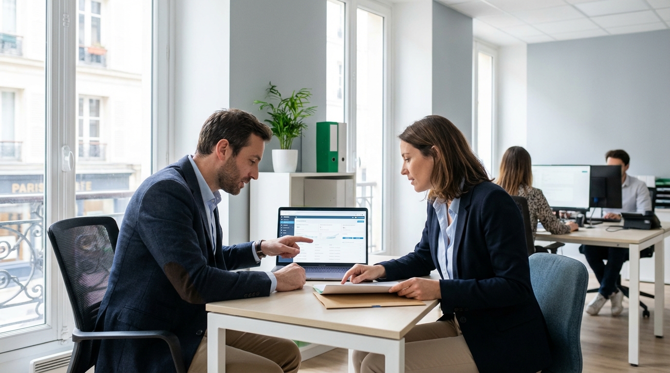 IA annonces immo réunion au sein d'une agence immobilière