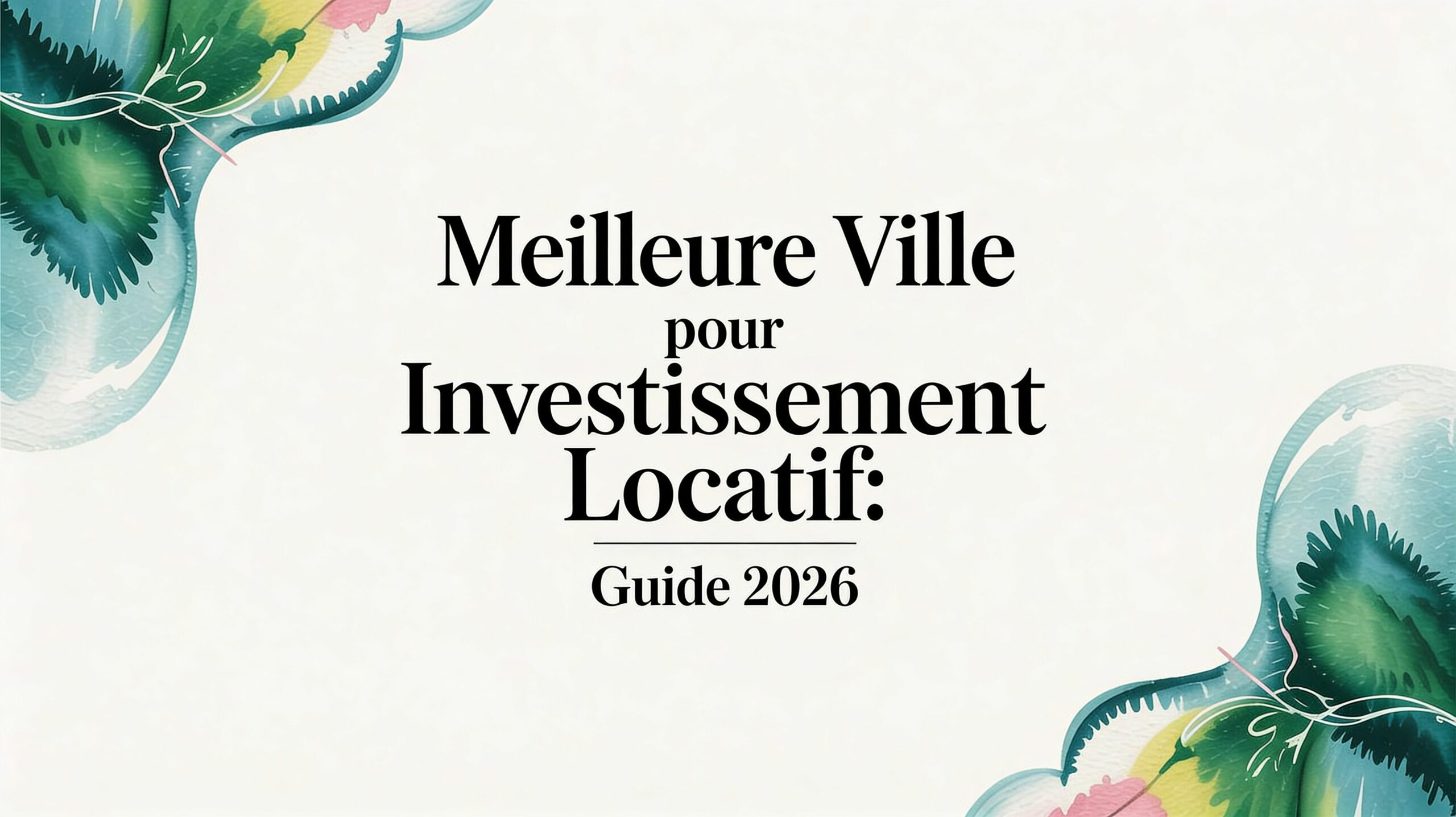 Meilleur Ville Pour Investissement Locatif: Guide 2026