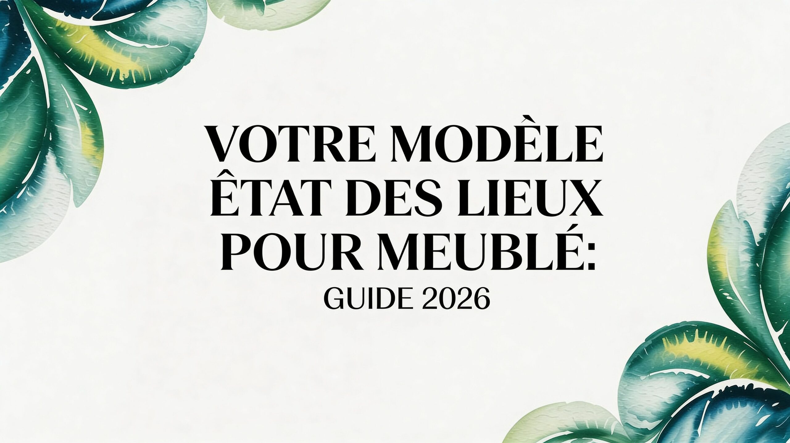 Votre modèle état des lieux pour meublé: guide 2026