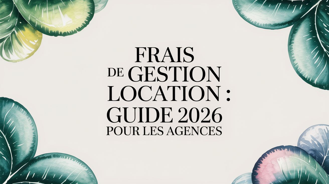 Frais de gestion location : guide 2026 pour les agences