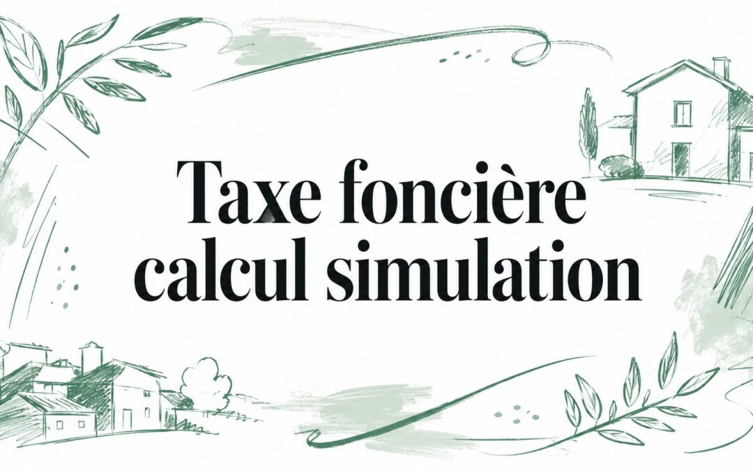 Taxe foncière calcul simulation