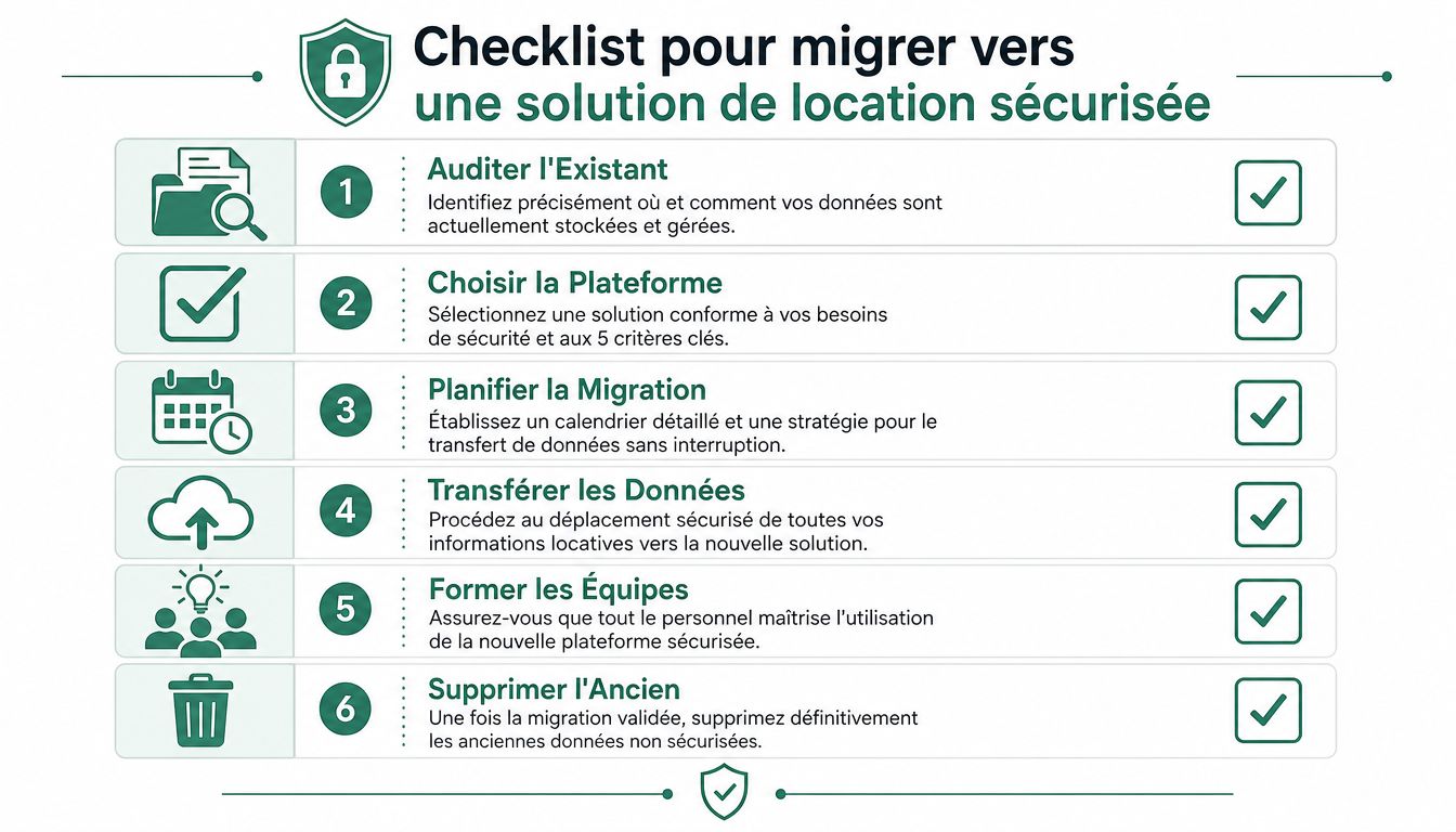 Une liste de contrôle en six étapes pour migrer vers une solution de stockage de données sécurisée.